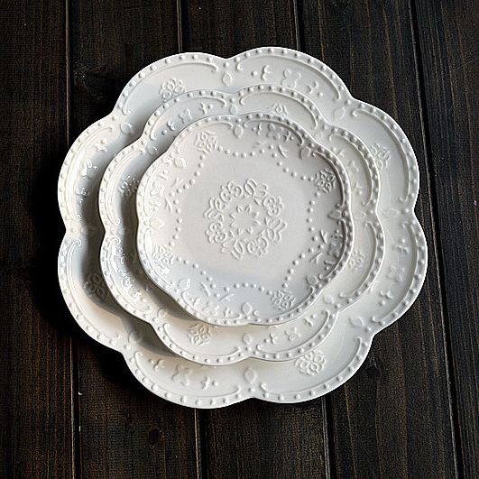 Creative European Relief Butterfly Western Tableware Pasta Steak Plate Breakfast Cake Fruit Snack Plate Creative European Relief Butterfly Western Tableware Pasta Steak Plate Breakfast Cake Fruit Snack Plate