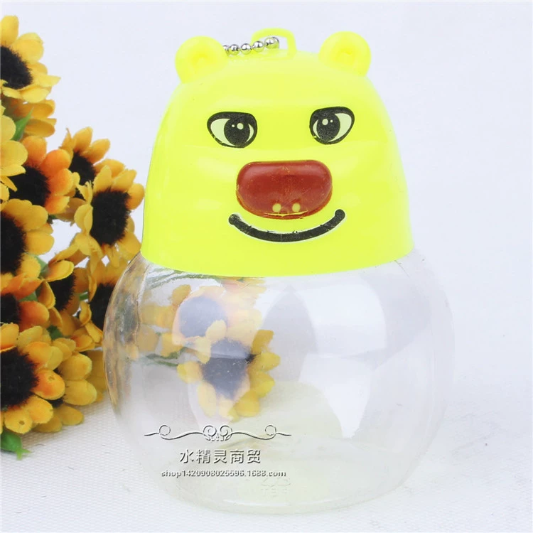 Портативный QQ Кубок оптом мини-чашка медведь большая бутылка для рыбы аквариум маленькая пластиковая прозрачная коробка золотой аквариум бутылка черепаха