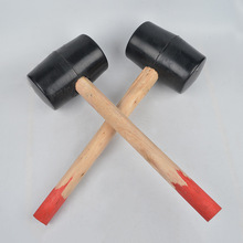 黑色熔铸橡胶皮锤 黑皮锤瓷砖地板安装橡胶锤 橡胶锤