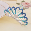 Children's hair accessory for princess, metal crown, Birthday gift, wholesale