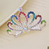 Children's hair accessory for princess, metal crown, Birthday gift, wholesale