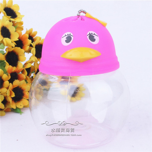 small handheld plastic aquarium