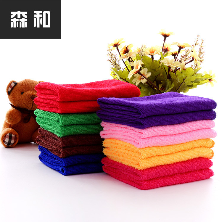 Shop drainage gift gifts wholesale fiber 30*30 small square towel dish towel car towel cloth absorbent