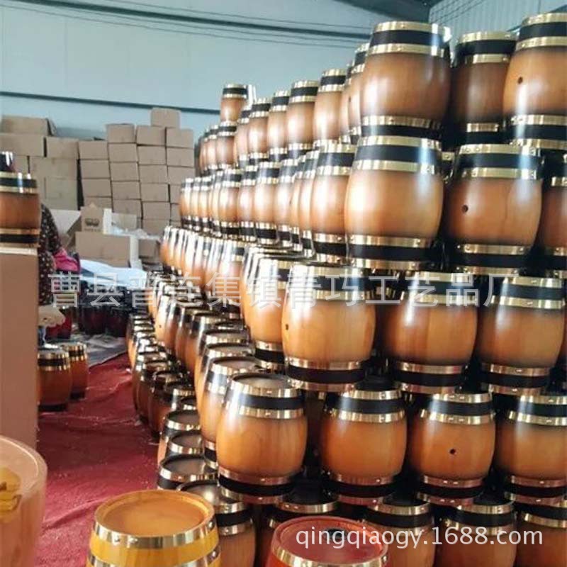 厂家现货直销橡木桶 酒吧装饰酒桶 不锈钢内胆实木酒桶红酒木桶|ms