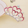 Children's hair accessory for princess, metal crown, Birthday gift, wholesale