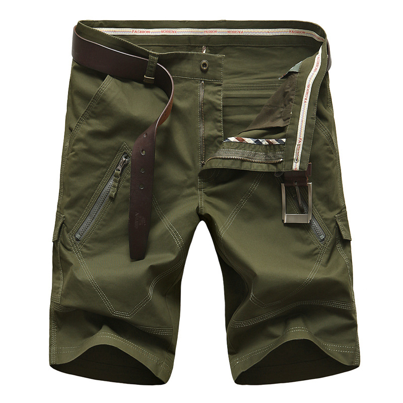 Summer New Casual Shorts Men's Five-point Medium Pants Large Size Military Youth Shorts Multi-flap Pocket Pants Shorts 1671