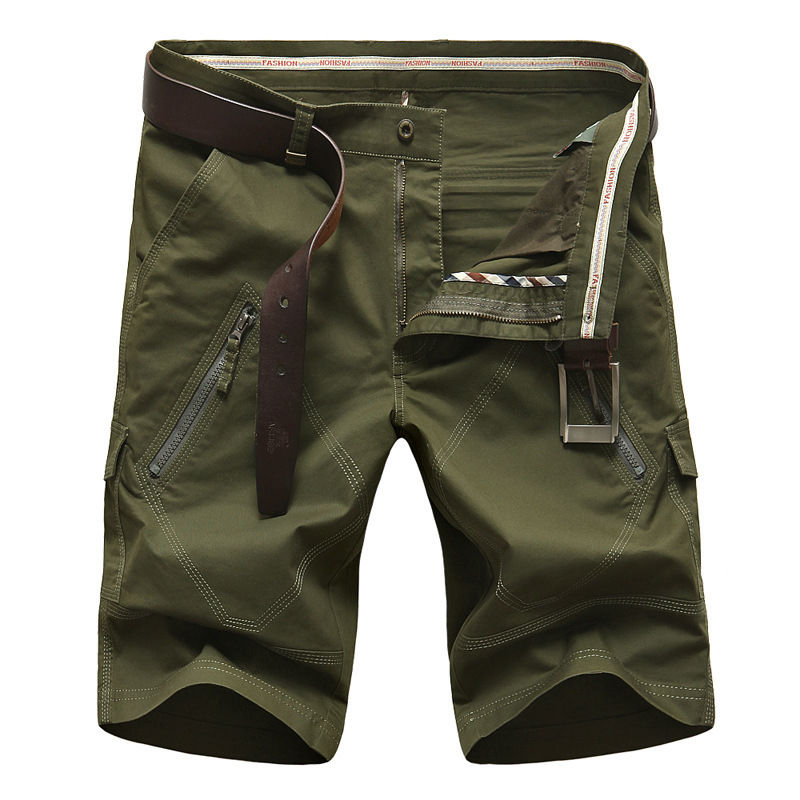 Summer New Casual Shorts Men's Five-point Medium Pants Large Size Military Youth Shorts Multi-flap Pocket Pants Shorts 1671