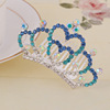 Children's hair accessory for princess, metal crown, Birthday gift, wholesale