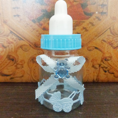 Baby one hundred days old creative personalized European baby bottle wedding candy box transparent candy box gift box
