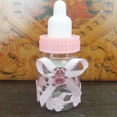 Baby one hundred days old creative personalized European baby bottle wedding candy box transparent candy box gift box