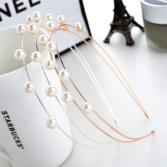 Japanese and Korean pearl hair accessories, Korean style double-layer hair tie, bridal hair accessories, wholesale factory, dropshipping one piece
