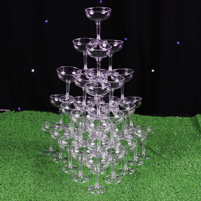 Wedding props wholesale production of plastic cups acrylic wedding wine glasses champagne tower glasses Wedding props wholesale production of plastic cups acrylic wedding wine glasses champagne tower glasses