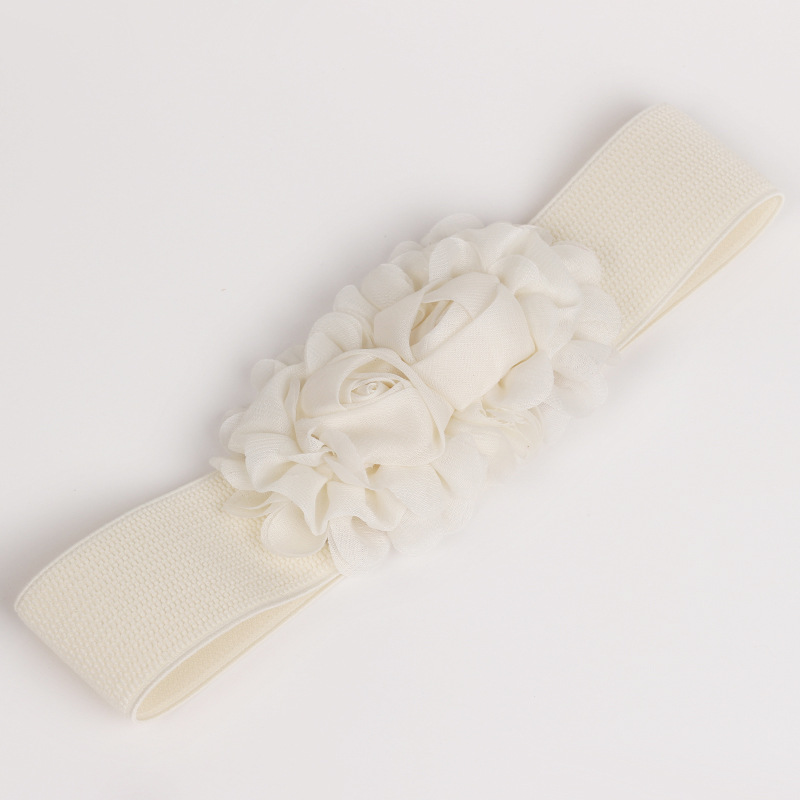 Cinturón elástico de las mujeres decorativas de todo fósforo simple de las mujeres de ancho de gasa Rosa elástico cintura sello de las mujeres 60g