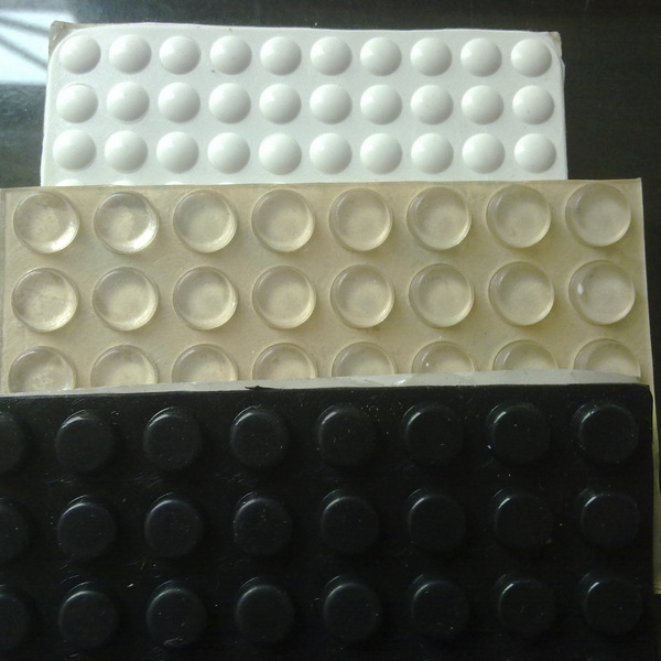 硅胶垫 圆柱形硅胶脚垫 防滑防震硅胶垫 自粘硅胶脚垫