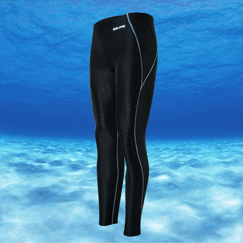 Banfei Waterproof Quick-Drying Competitive Imitation Sharkskin Long-Leg Competition Men's Long Swimming Trunks Nine-Point Women's Diving Surfing Suit Banfei Waterproof Quick-Drying Competitive Imitation Sharkskin Long-Leg Competition Men's Long Swimming Trunks Nine-Point Women's Diving Surfing Suit