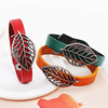 Retro metal leather bracelet, factory direct supply, European style