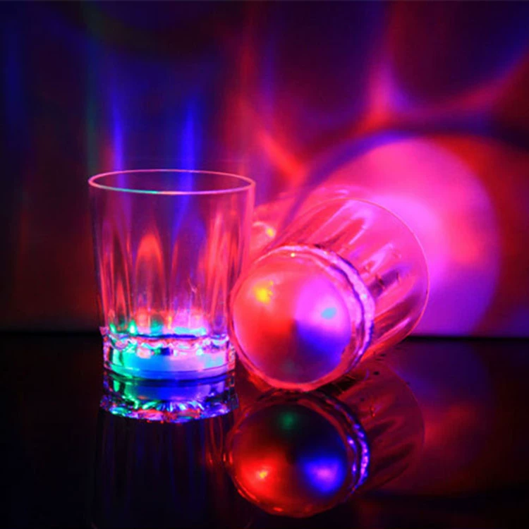 Ключ-флёк цветок на переключателе, мигалка яркие неоновые shot glass, для караоке-баров