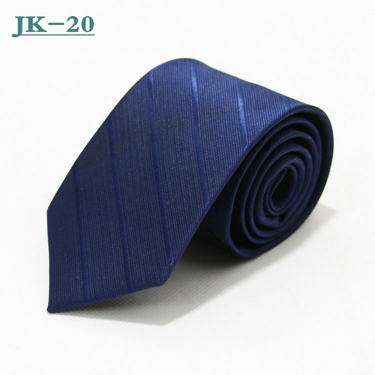 Corbata de hombre de negocios 7cm rayas a cuadros jacquard poliéster corbata hombres boda rojo casual negro corbata fabricante