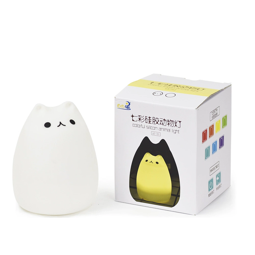 USB Creative Desktop Lights Light Lights Bedroom Light Upgrade Remote Colorful Silicone Animal cute pet lamp