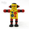 Robot, wooden transformer, elastic smart toy