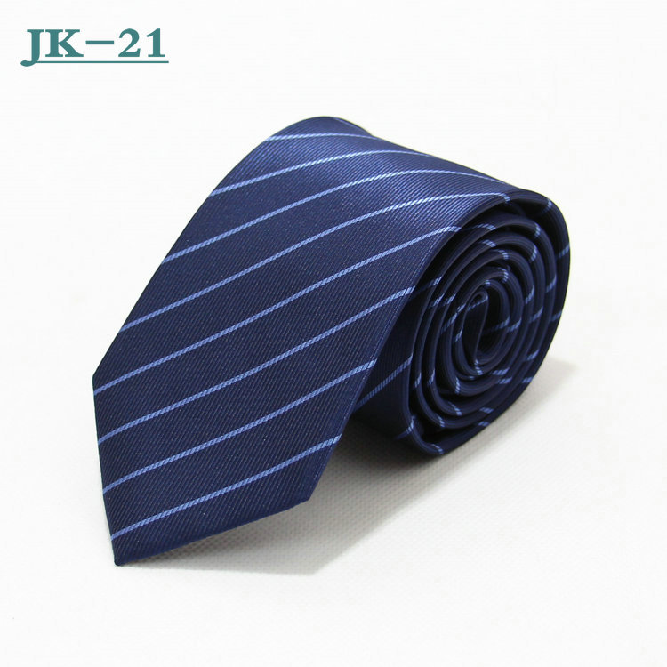 Corbata de hombre de negocios 7cm rayas a cuadros jacquard poliéster corbata hombres boda rojo casual negro corbata fabricante