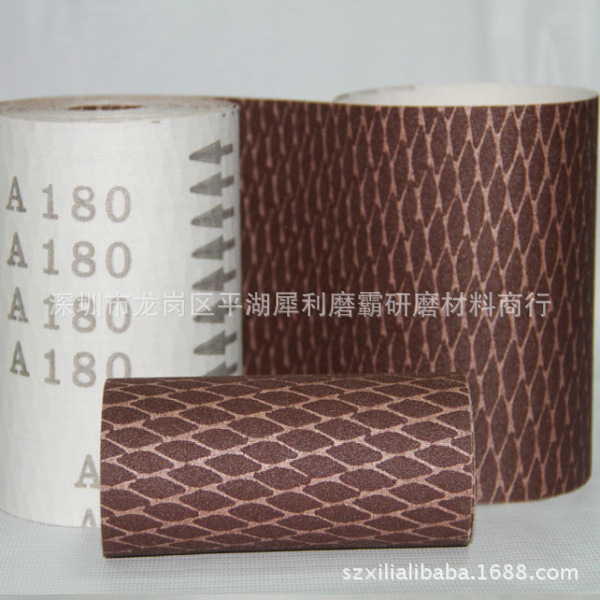 厂家直销 手表表带金属家具打磨 菱形砂布 菱形鱼鳞拉绒片砂纸