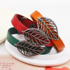 Retro metal leather bracelet, factory direct supply, European style