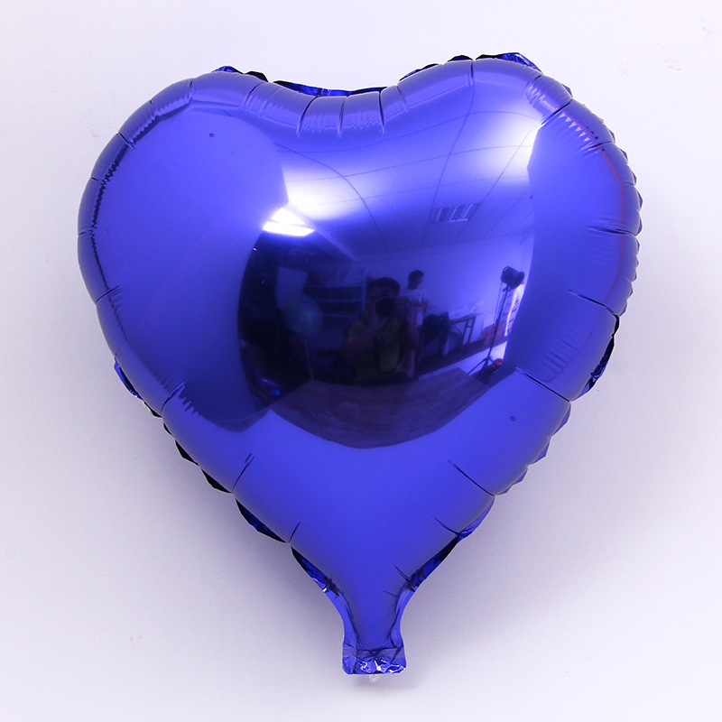En forma de corazón de 18 pulgadas azul