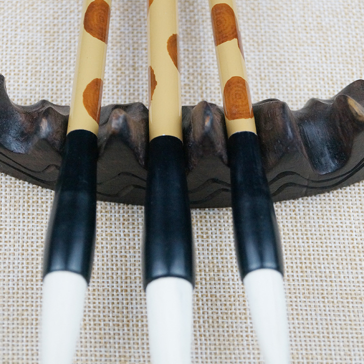 Punta negra caligrafía y pintura pincel de escritura guión corriente escritura regular pluma profesional sala de estudio cuatro tesoros Procesamiento de Ventas de Fábrica personalizado gran cantidad congyo