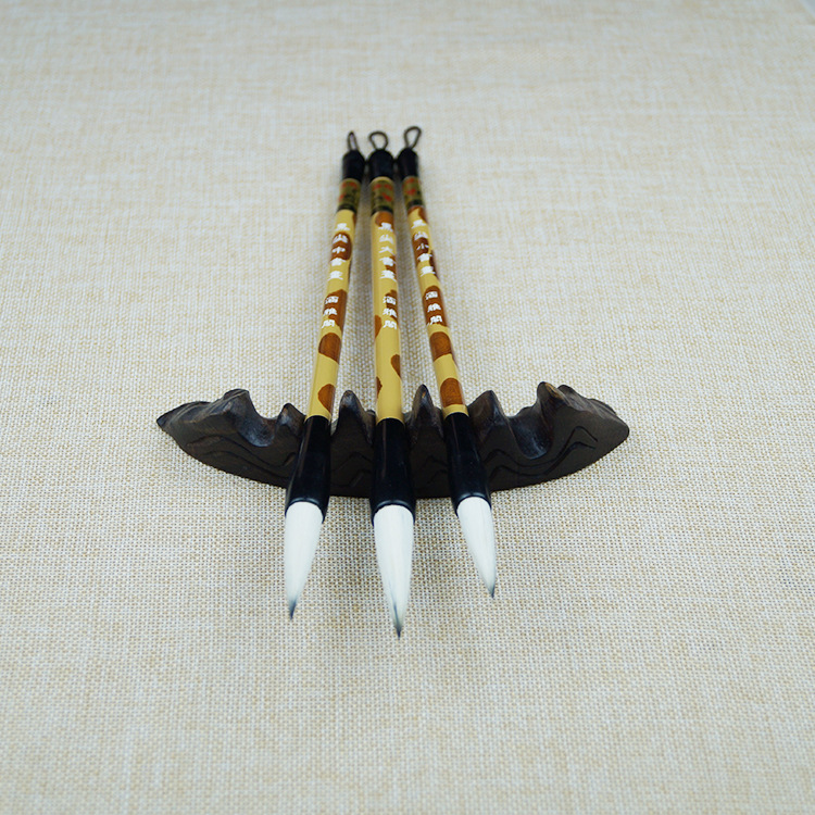 Punta negra caligrafía y pintura pincel de escritura guión corriente escritura regular pluma profesional sala de estudio cuatro tesoros Procesamiento de Ventas de Fábrica personalizado gran cantidad congyo