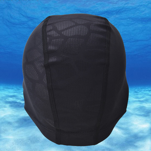 Nylon high-elastic water-repellent cloth swimming cap/adult solid color swimming cap/cloth swimming cap, matching swimming trunks, waterproof swimming cap