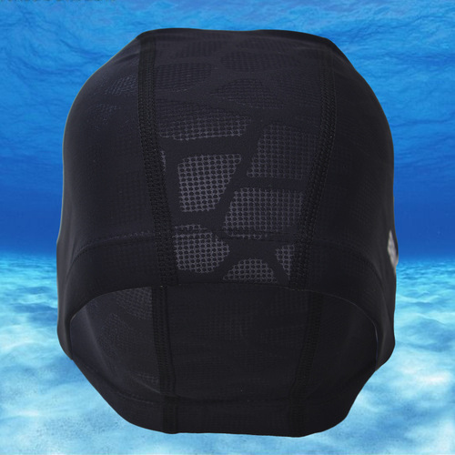 Nylon high-elastic water-repellent cloth swimming cap/adult solid color swimming cap/cloth swimming cap, matching swimming trunks, waterproof swimming cap