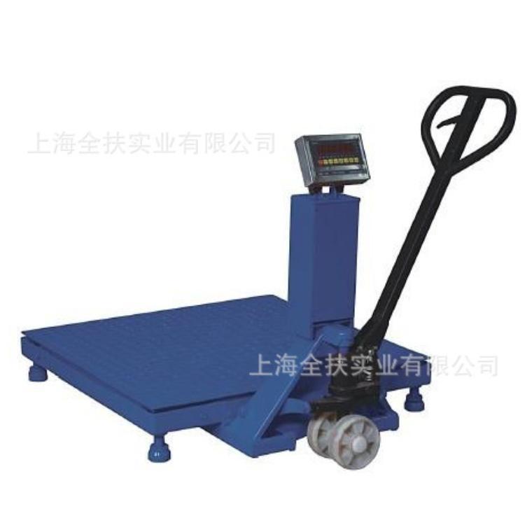 供应工业级SCS系列2吨移动式地磅 带轮平台秤便携称重电子地秤