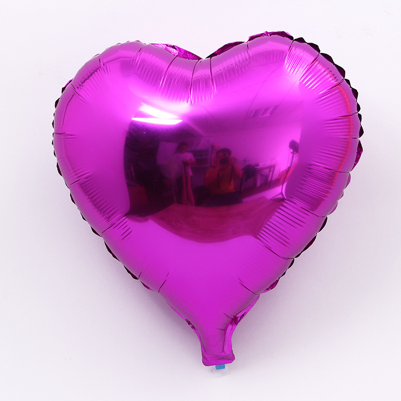 En forma de corazón de 18 pulgadas Rose Red