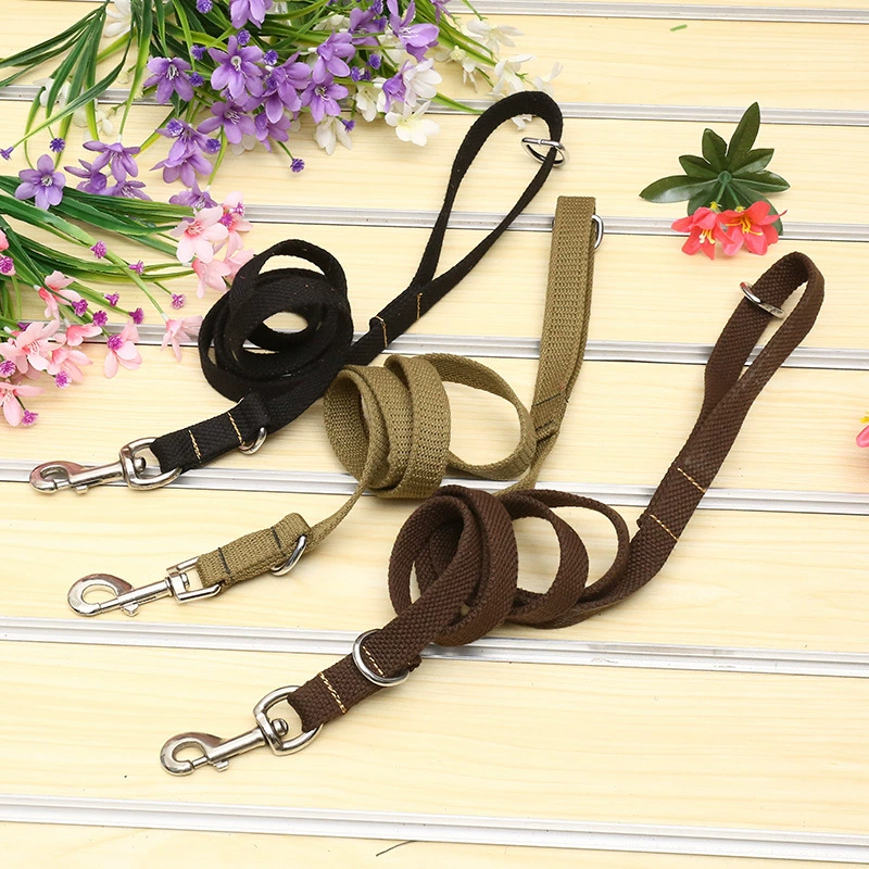 Поводок для собак из канваса, прямые продажи с фабрики, поводок для дрессировки собак, поводок для прогулок с защитой от укусов, подходит для крупных собак