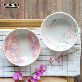 日本进口小钵盘子调料碟日式前菜碗碟釉下彩骨碟陶瓷碗餐具