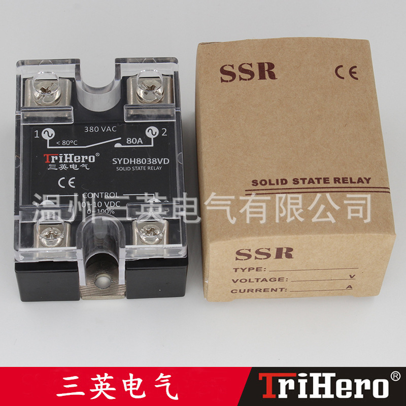80A  0-10VDC  单相固态调压器SSVD 三英电气 厂家