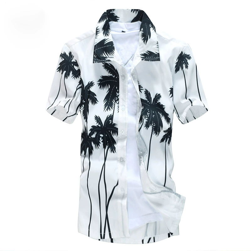 Летняя туристическая пляжная рубашка, квадратный вырез, для подростков, корейский стиль, с коротким рукавом