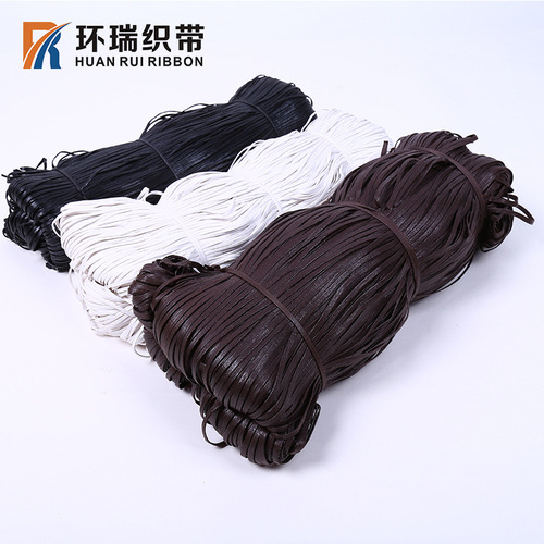 Huanrui Manufacturer Small Quantity Wholesale 0.8-5MM Round and Flat Cotton Waxed Thread, Waxed Rope, Hanging Tag Rope, Hook and Bead String Accessory