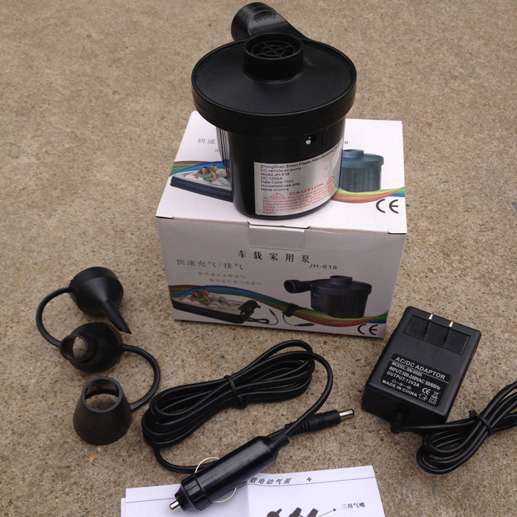 车载充气泵12V家用110V-220V充气抽气两用电泵 车载电泵电动泵