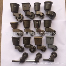 生产直径φ25 26 28 29 31 37 48mm小脚轮 青/红古铜色脚轮