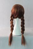 Парик для принцессы с косичкой, прямые волосы, xэллоуин, «Холодное сердце», косплей, со снежинками