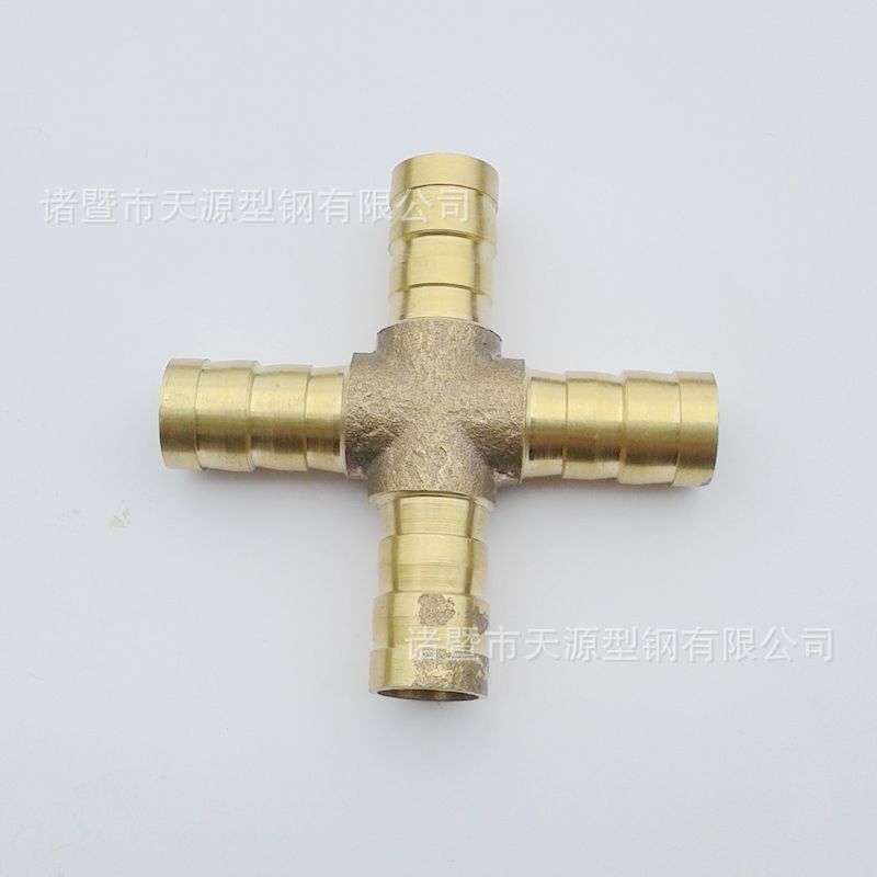 供应煤气十字四通 煤气接头专用 8mm十字煤气管直通 燃气管四通