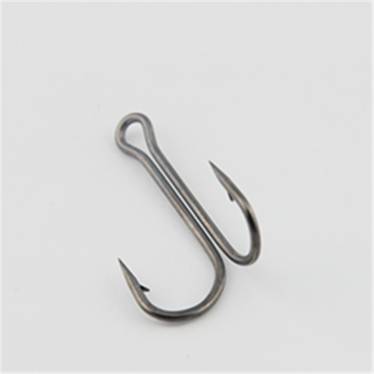 QIHU fino alambre de acero de alto carbono 9983 dos ganchos de anclaje dos ganchos de pescado de piel de rana gancho de doble cabeza púas anti-Colgante fábrica directa al por mayor
