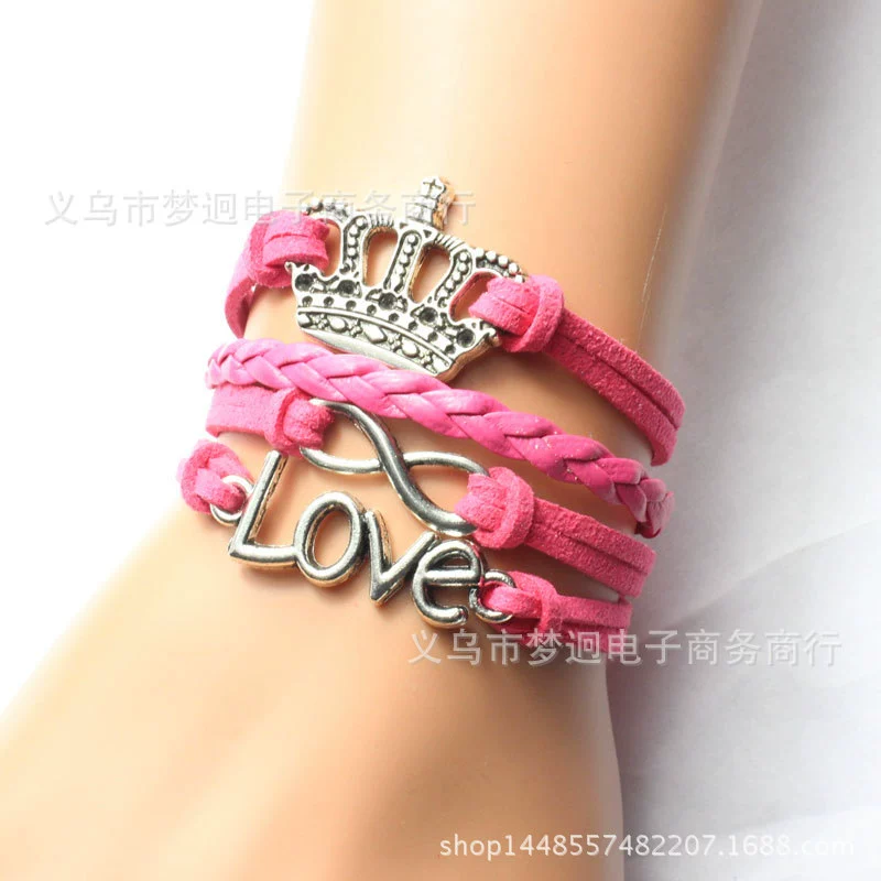 Производитель поставляет Crown Crown LOVE Eight Hand -Браслет DIY браслет Yiwu производители