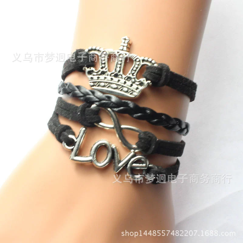 Производитель поставляет Crown Crown LOVE Eight Hand -Браслет DIY браслет Yiwu производители