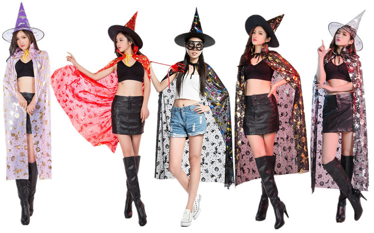 Детский плащ, черный костюм, xэллоуин