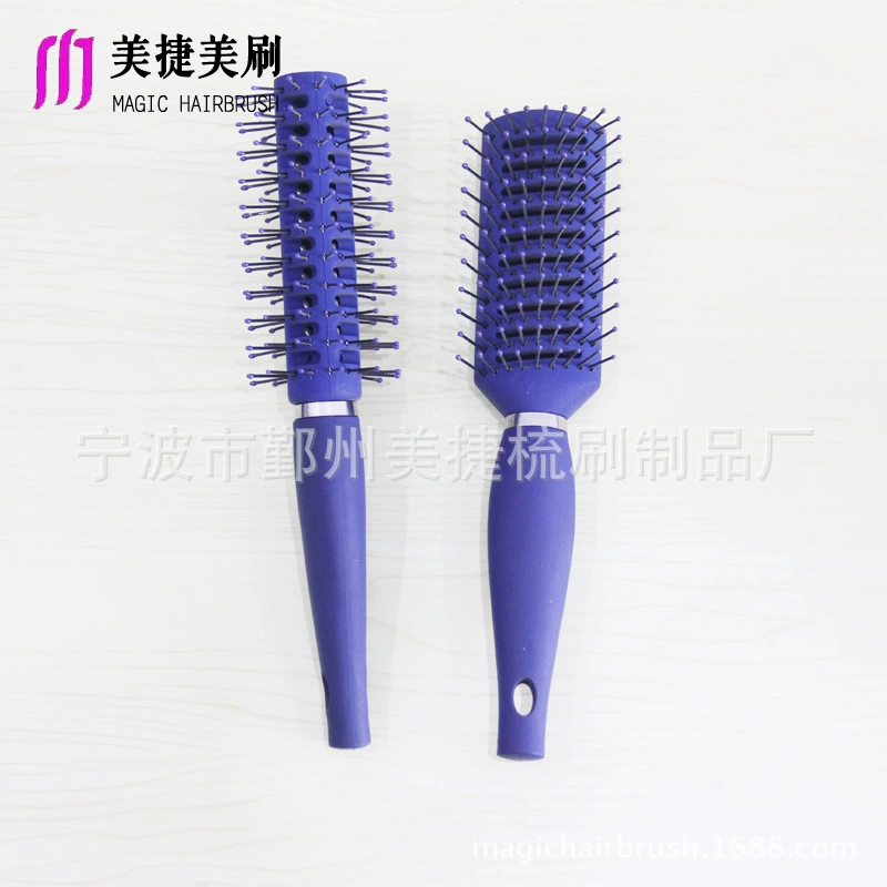 Прямые продажи с фабрики, оптовая продажа, цилиндрическая расческа для ежика, роликовая расческа, тонко обработанная и настраиваемая парикмахерская расческа