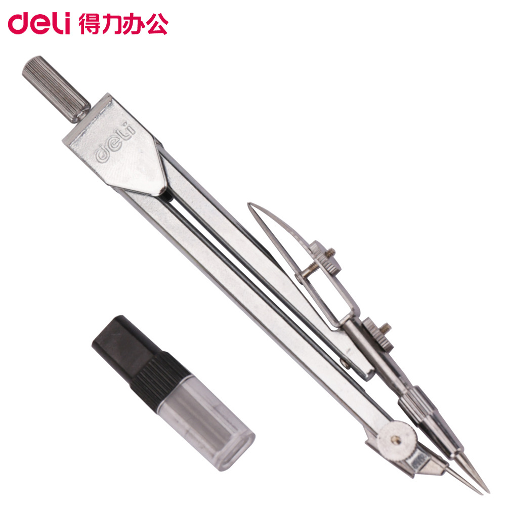 Deli 8601 metal stainless steel compass drawing drawing machinery industry standard compass drawing design 5
