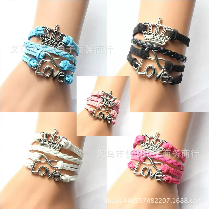 Производитель поставляет Crown Crown LOVE Eight Hand -Браслет DIY браслет Yiwu производители